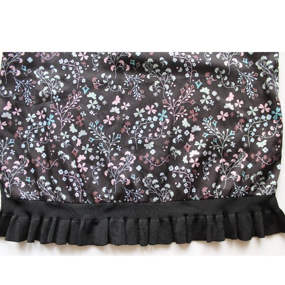 Ted Baker Letino Hazel-Print Contrast Top / Ted 3 / US 8 / Black Sleeveless - Picture 8 of 11